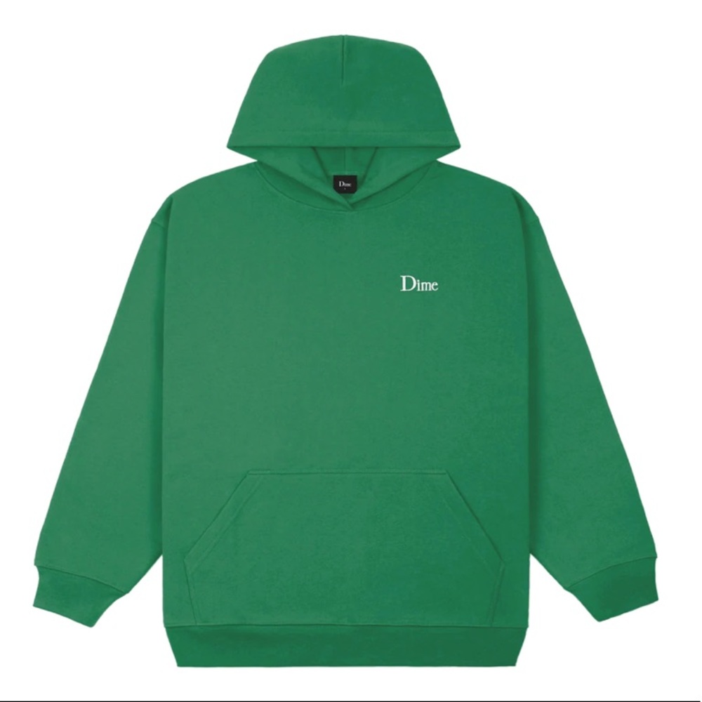 Dime Classic Small Logo Hoodie- Green XL
